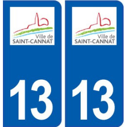 13 Rousset logo ville autocollant plaque sticker