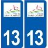 13 Rousset logo ville autocollant plaque sticker