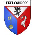Stickers coat of arms Preuschdorf adhesive sticker