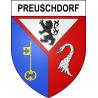 Preuschdorf Sticker wappen, gelsenkirchen, augsburg, klebender aufkleber