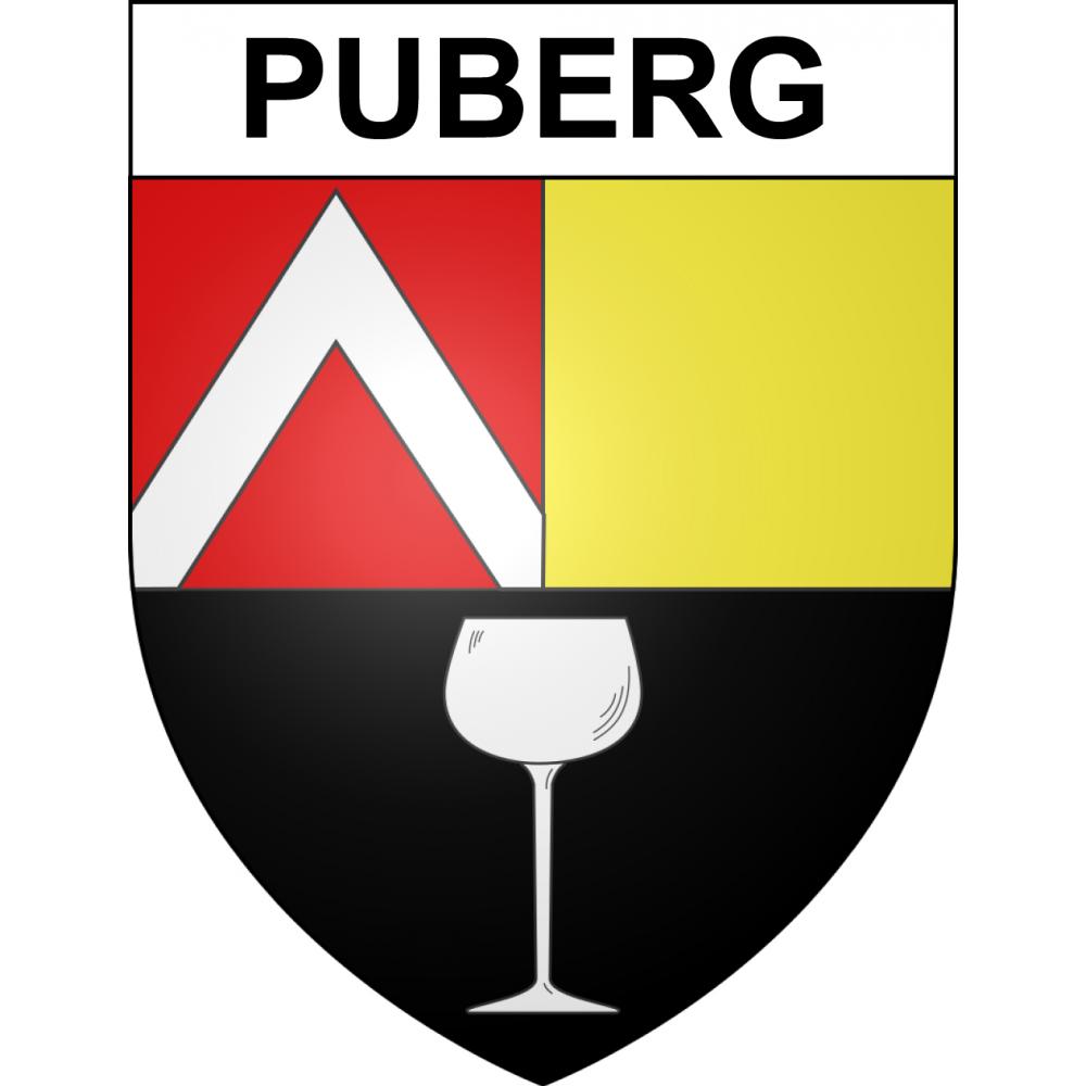 Pegatinas escudo de armas de Puberg adhesivo de la etiqueta engomada