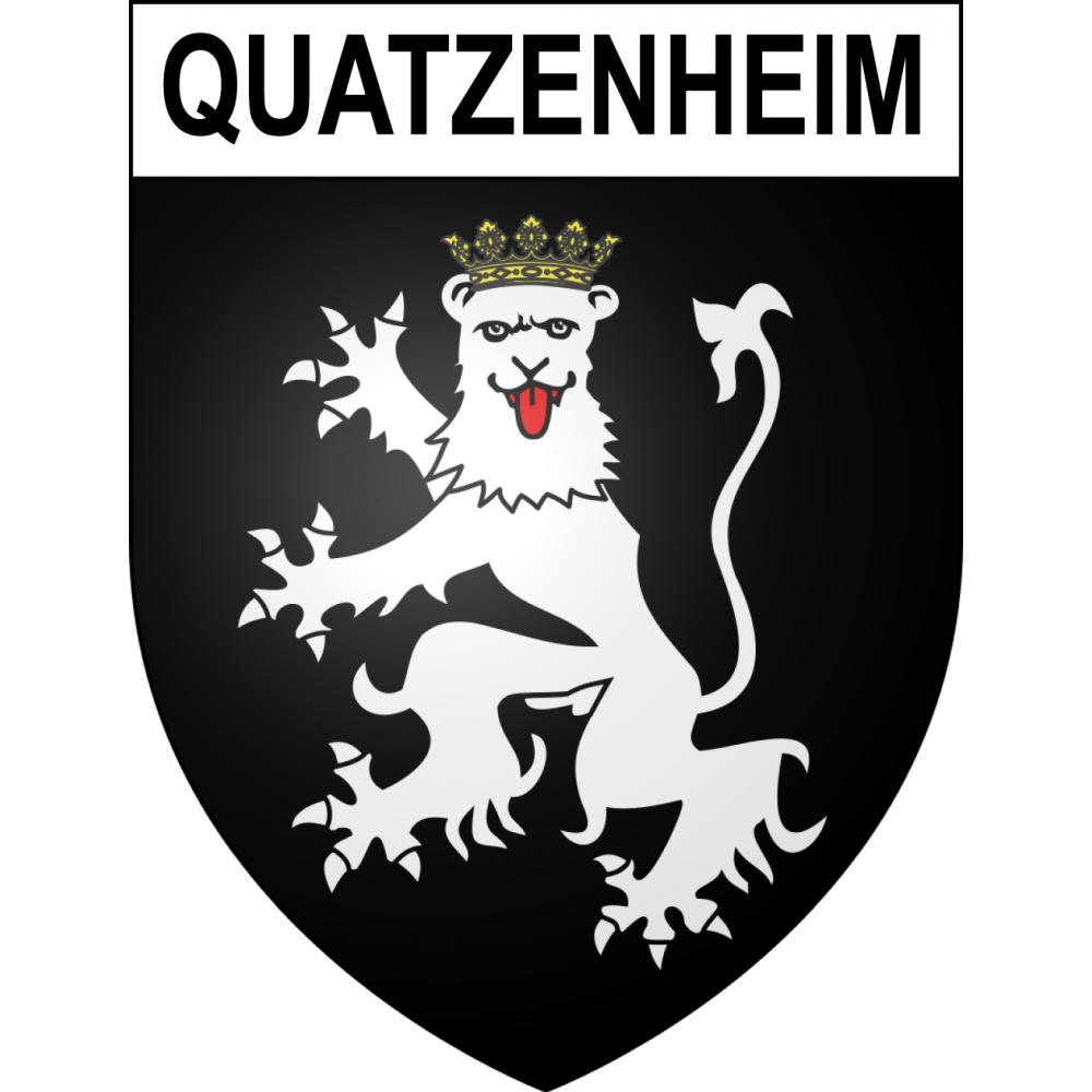 Quatzenheim Sticker wappen, gelsenkirchen, augsburg, klebender aufkleber