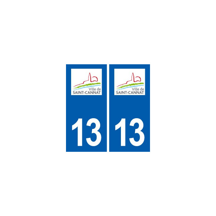 13 Rousset logo ville autocollant plaque sticker