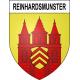 Pegatinas escudo de armas de Reinhardsmunster adhesivo de la etiqueta engomada