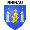 Pegatinas escudo de armas de Rhinau adhesivo de la etiqueta engomada