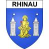 Pegatinas escudo de armas de Rhinau adhesivo de la etiqueta engomada