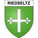 Pegatinas escudo de armas de Riedseltz adhesivo de la etiqueta engomada