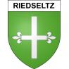 Pegatinas escudo de armas de Riedseltz adhesivo de la etiqueta engomada