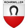 Pegatinas escudo de armas de Rohrwiller adhesivo de la etiqueta engomada