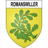 Romanswiller 67 ville sticker blason écusson autocollant adhésif