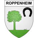 Pegatinas escudo de armas de Roppenheim adhesivo de la etiqueta engomada