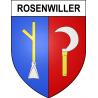 Rosenwiller Sticker wappen, gelsenkirchen, augsburg, klebender aufkleber