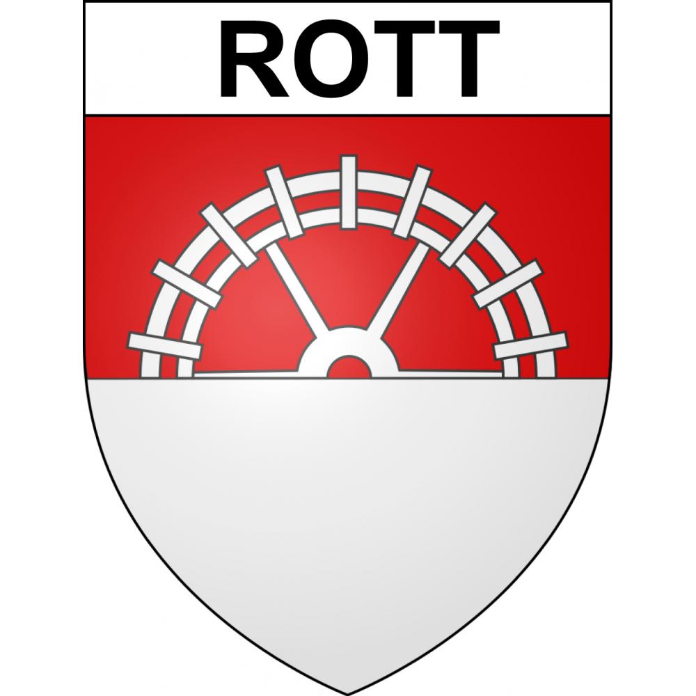 Pegatinas escudo de armas de Rott adhesivo de la etiqueta engomada