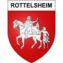 Pegatinas escudo de armas de Rottelsheim adhesivo de la etiqueta engomada
