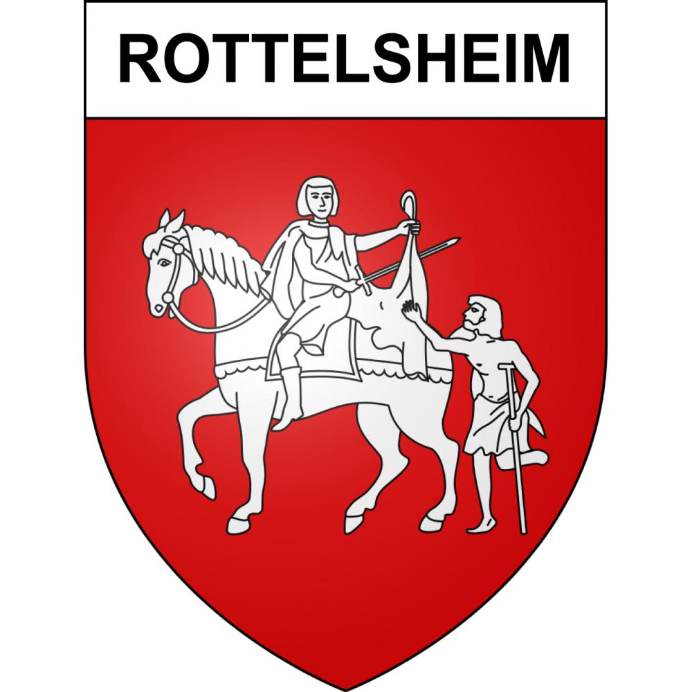 Rottelsheim 67 ville sticker blason écusson autocollant adhésif