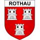 Pegatinas escudo de armas de Rothau adhesivo de la etiqueta engomada