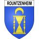 Rountzenheim 67 ville sticker blason écusson autocollant adhésif