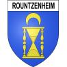 Pegatinas escudo de armas de Rountzenheim adhesivo de la etiqueta engomada