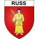 Pegatinas escudo de armas de Russ adhesivo de la etiqueta engomada