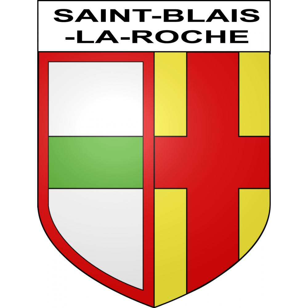 Saint-Blaise-la-Roche 67 ville sticker blason écusson autocollant adhésif