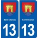 13 Saint-Cannat blason ville autocollant plaque sticker
