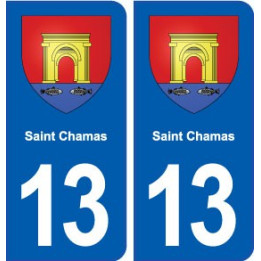 13 Saint-Cannat blason ville autocollant plaque sticker