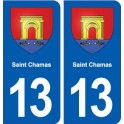 13 Saint-Chamas wappen der stadt aufkleber typenschild aufkleber