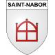 Pegatinas escudo de armas de Saint-Nabor adhesivo de la etiqueta engomada
