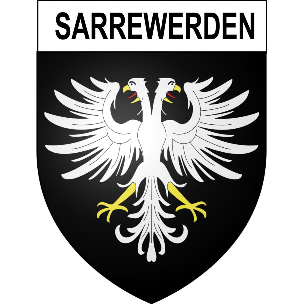 Pegatinas escudo de armas de Sarrewerden adhesivo de la etiqueta engomada