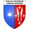 Stickers coat of arms Saulxures (Bas-Rhin) adhesive sticker