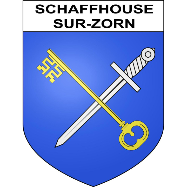 Schaffhouse-sur-Zorn 67 ville sticker blason écusson autocollant adhésif