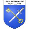 Pegatinas escudo de armas de Schaffhouse-sur-Zorn adhesivo de la etiqueta engomada