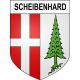 Pegatinas escudo de armas de Scheibenhard adhesivo de la etiqueta engomada