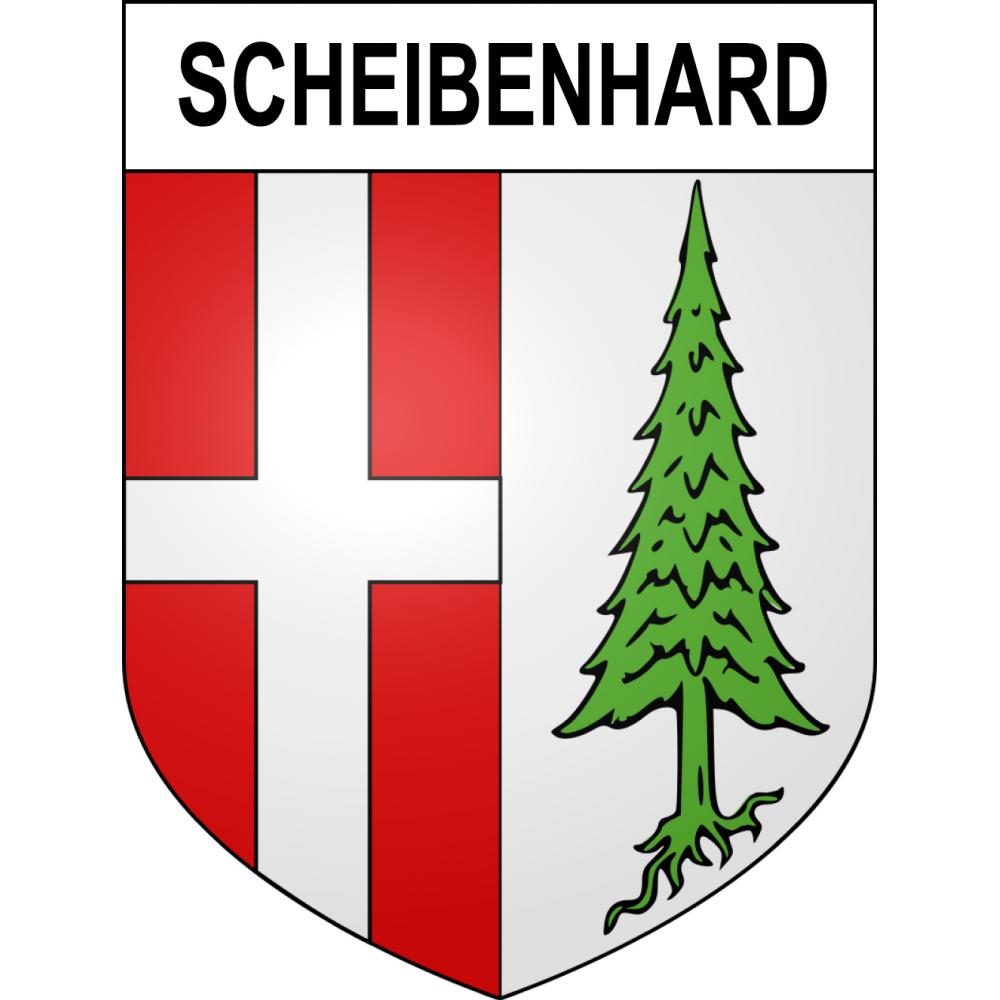 Pegatinas escudo de armas de Scheibenhard adhesivo de la etiqueta engomada