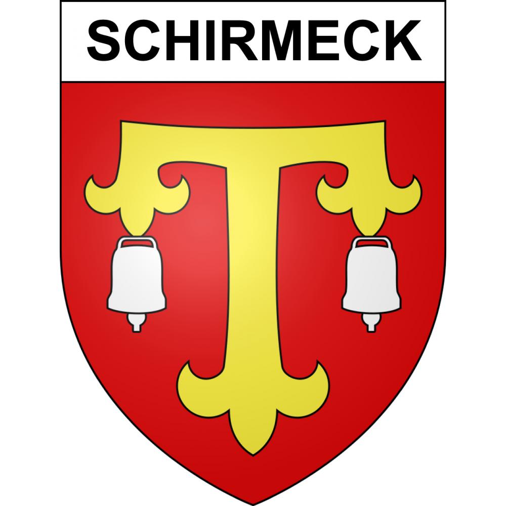 Schirmeck Sticker wappen, gelsenkirchen, augsburg, klebender aufkleber
