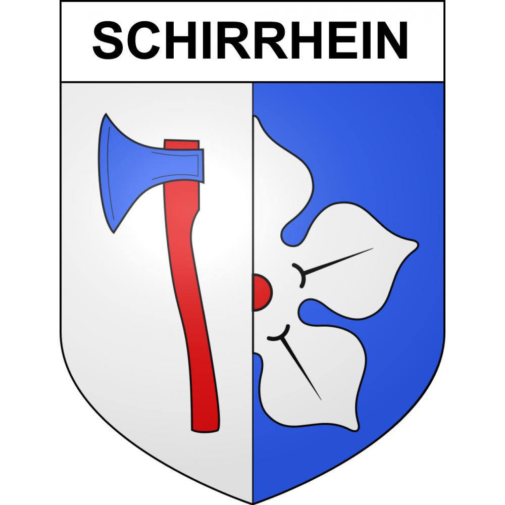 Schirrhein 67 ville sticker blason écusson autocollant adhésif