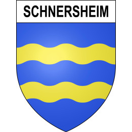 Schnersheim 67 ville sticker blason écusson autocollant adhésif