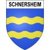 Pegatinas escudo de armas de Schnersheim adhesivo de la etiqueta engomada