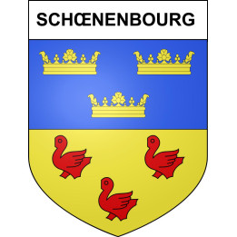 Schœnenbourg Sticker wappen, gelsenkirchen, augsburg, klebender aufkleber