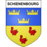 Pegatinas escudo de armas de Schœnenbourg adhesivo de la etiqueta engomada