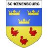 Schœnenbourg Sticker wappen, gelsenkirchen, augsburg, klebender aufkleber