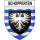 Schopperten Sticker wappen, gelsenkirchen, augsburg, klebender aufkleber