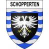 Schopperten Sticker wappen, gelsenkirchen, augsburg, klebender aufkleber