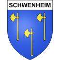 Pegatinas escudo de armas de Schwenheim adhesivo de la etiqueta engomada