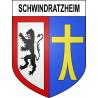 Schwindratzheim Sticker wappen, gelsenkirchen, augsburg, klebender aufkleber