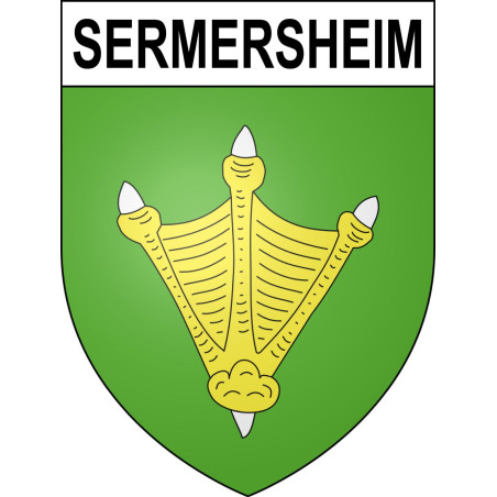 Stickers coat of arms Sermersheim adhesive sticker