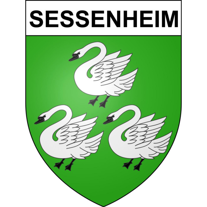 Sessenheim 67 ville sticker blason écusson autocollant adhésif