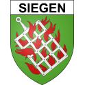 Pegatinas escudo de armas de Siegen adhesivo de la etiqueta engomada