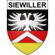 Pegatinas escudo de armas de Siewiller adhesivo de la etiqueta engomada