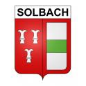 Pegatinas escudo de armas de Solbach adhesivo de la etiqueta engomada